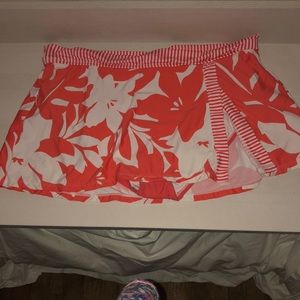 Brand new Anne cole swim suit bottoms  orange and white  tags on XL